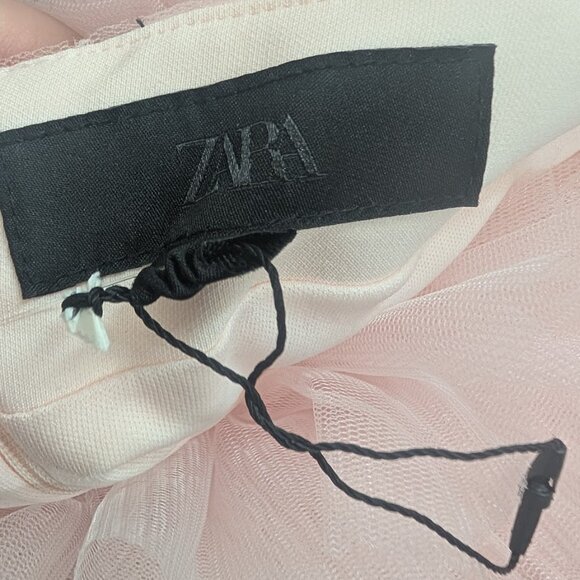 Zara | Voluminous Tulle Mini Dress In Pink - Picture 4 of 15
